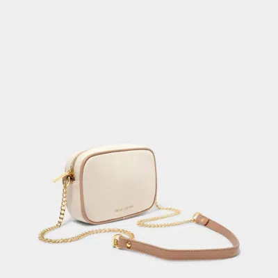 Katie Loxton Women's Amalfi Canvas Crossbody Bag In Off White & Soft Tan In Neutral