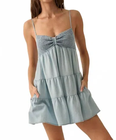 Promesa Kayla Romper In Denim In Gray