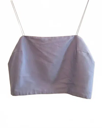 Foemina Women's Kora Cropped Top In Steel Blue In Blue