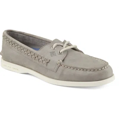 Sperry Women's Quinn Boat Shoe In Grey In Gray