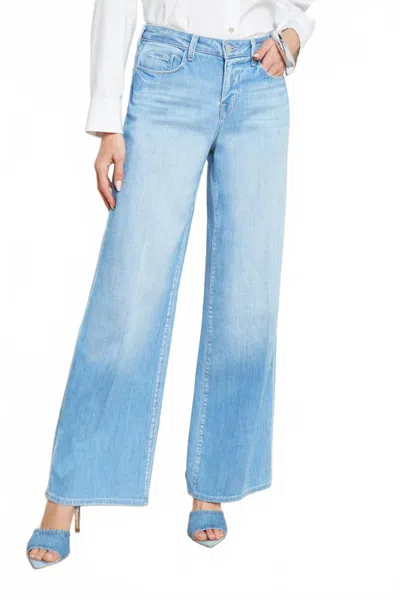 L'agence Alicent Wide Leg Jean In Bayview In Blue