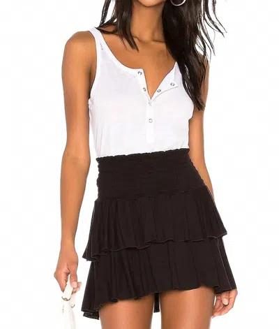 Chaser Snap Front Henley Tank Top In White In White