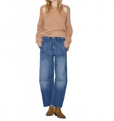 Le Jean Utility Soft Barrell Jeans In London Calling In Blue