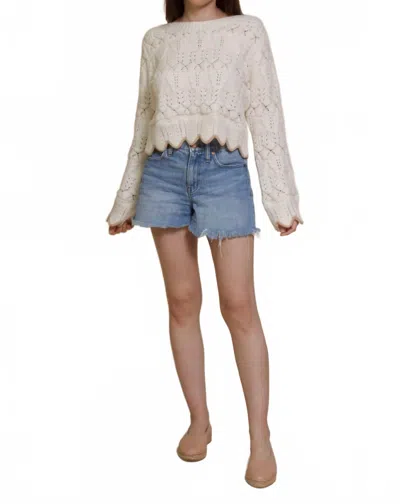 Storia Charlotte Knit Sweater In Cream In Multi