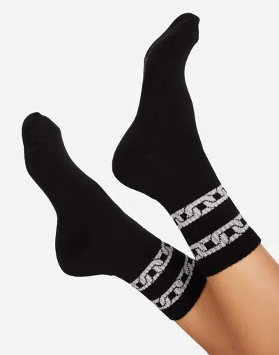 Lauren Moshi Sariah- Silver Metallic Chain In Black