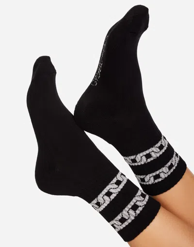 Lauren Moshi Sariah- Silver Metallic Chain In Black