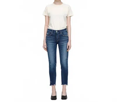 Moussy Checotah Skinny Jean In Dark Blue In Blue