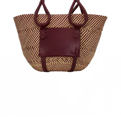 Johanna Ortiz Women's Destination Seaside Tote Bag In Burgundy Sand In Multi