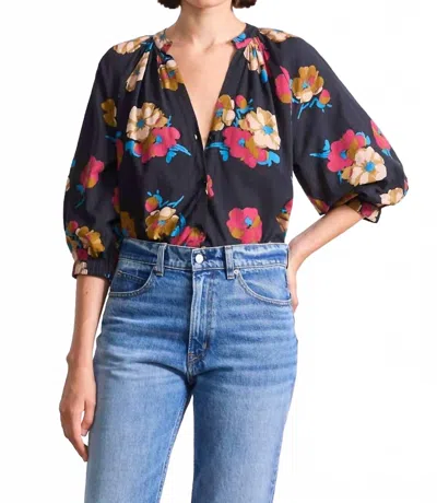 Apiece Apart Messina Top In Floating Floral In Multi