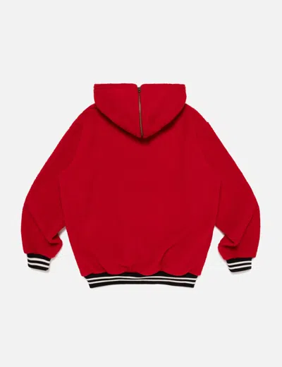 Human Made Half-zip Fleece Pullover In Red