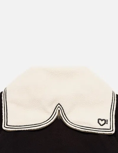 Human Made Half-zip Fleece Pullover In Black