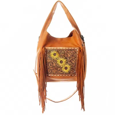 American Darling Women's Hobo Handbag In Brown In Brown