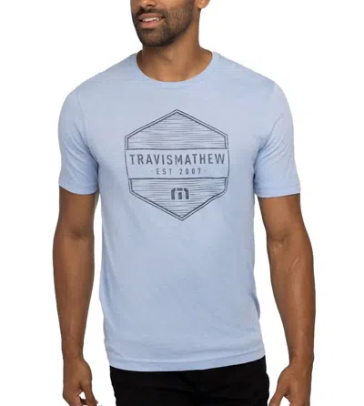 Travismathew Pineapple Sage Shirt In Heather Bel Air Blue In Blue