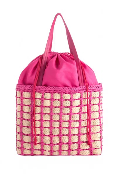 Shiraleah Juanita Tote Bag In Pink/tan In Pink
