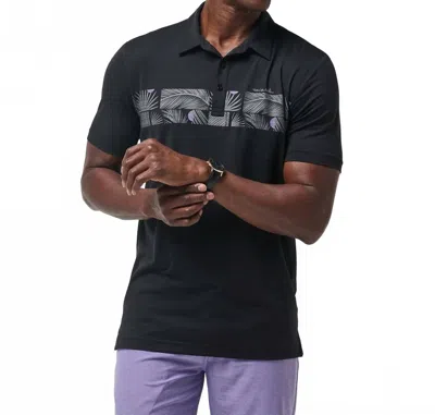 Travismathew Sand Nap Graphic Polo In Black