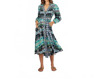 Rubyyaya Arizona Western Maxi Dress In Multi In Multi