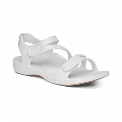 Aetrex Women's Jillian Sport Sandal In White In White