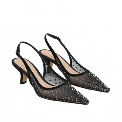 Sam Edelman Biankasling Womens Man Made Kitten Heels In Black