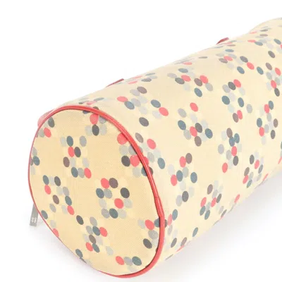 Pre-owned Burberry Beige Red Color Leather Canvas Tote Bag () In Multi