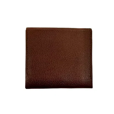 Pre-owned Burberry Brown Leather Coin Purse/coin Case ()
