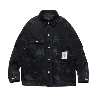 Pre-owned Neighborhood Washed Coverall Jacket 'black' | Men's Size L