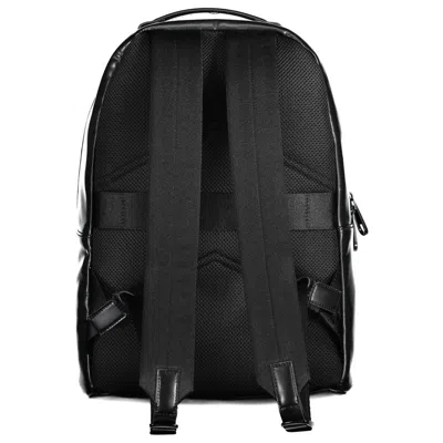 Calvin Klein Black Polyester Backpack In Pink