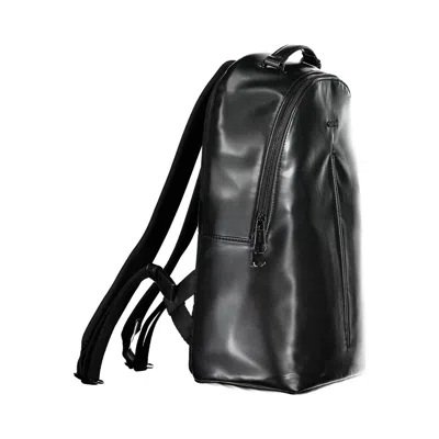 Calvin Klein Black Polyester Backpack In Pink