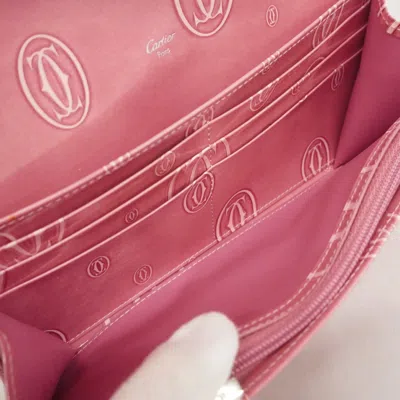 Pre-owned Cartier Pink Long Wallet (bi-fold) ()
