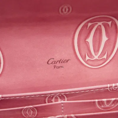 Pre-owned Cartier Pink Long Wallet (bi-fold) ()