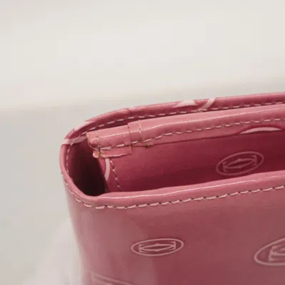 Pre-owned Cartier Pink Long Wallet (bi-fold) ()