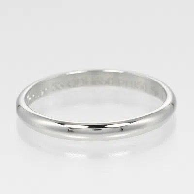 Pre-owned Cartier Platinum Platinum 950 Band Ring () In Silver