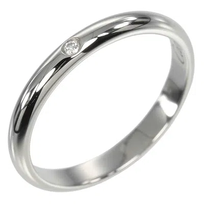 Pre-owned Cartier Platinum Platinum 950 Band Ring () In Silver