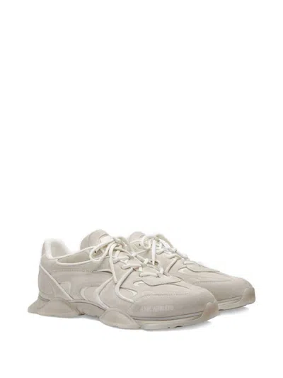 Axel Arigato Eris White Sneaker With Side Logo Lettering And Panel Design In Suede Man In Neutral