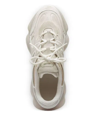 Axel Arigato Eris White Sneaker With Side Logo Lettering And Panel Design In Suede Man In Neutral