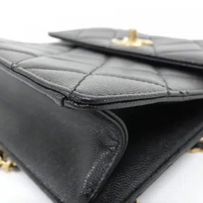 Pre-owned Chanel Black Grained Calfskin Backpack ()