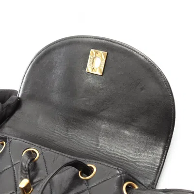 Pre-owned Chanel Black Leather Backpack ()