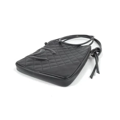 Pre-owned Chanel Ligne Cambon Black Leather Shoulder Bag ()