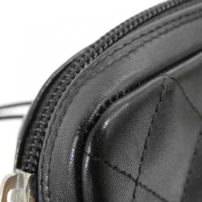 Pre-owned Chanel Ligne Cambon Black Leather Shoulder Bag ()