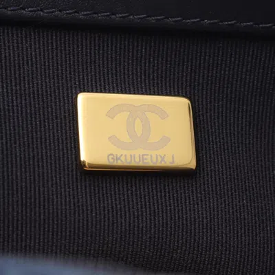 Pre-owned Chanel Navy Denim Shoulder Bag () In Blue