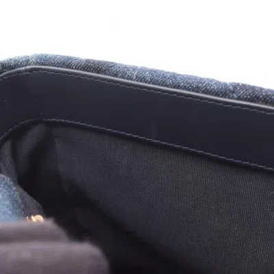 Pre-owned Chanel Navy Denim Shoulder Bag () In Blue