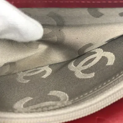 Pre-owned Chanel Red Color Cambon Ligne Long Wallet (bi-fold) ()