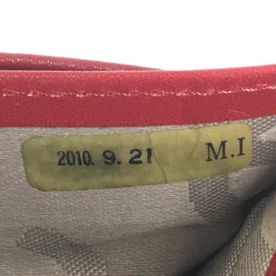 Pre-owned Chanel Red Color Cambon Ligne Long Wallet (bi-fold) ()