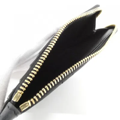 Pre-owned Dior Christian  Black Leather Coin Purse/coin Case ()