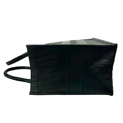 Pre-owned Dior Christian  Black Leather Handbag Tote Bag ()