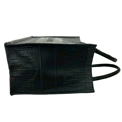 Pre-owned Dior Christian  Black Leather Handbag Tote Bag ()