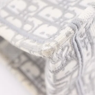 Pre-owned Dior Christian  Light Gray Cotton Tote Bag ()