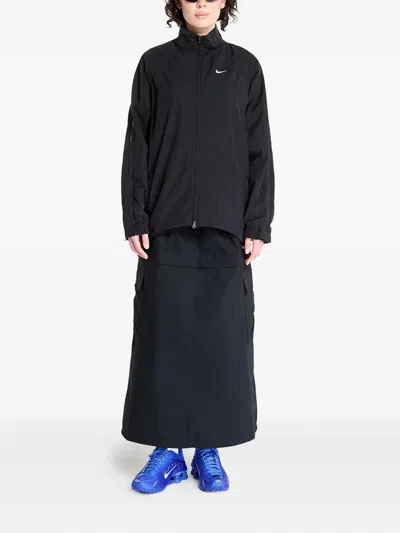 Nike Zip-up Bomber Jacket In Black