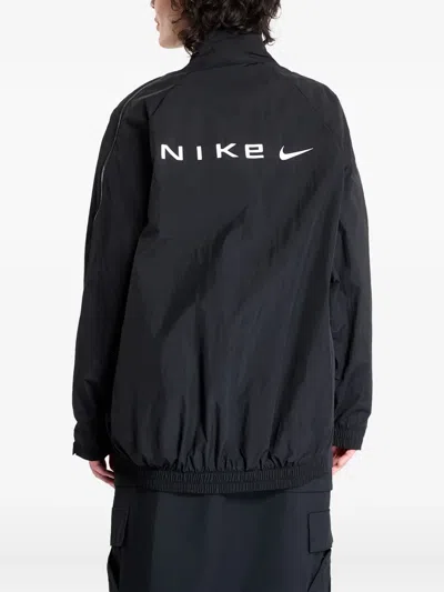 Nike Zip-up Bomber Jacket In Black