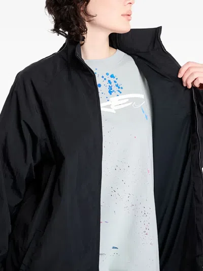 Nike Zip-up Bomber Jacket In Black