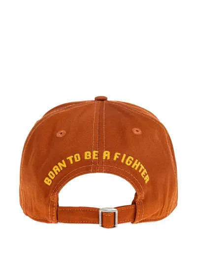 Dsquared2 Logo-patch Baseball Cap In Orange